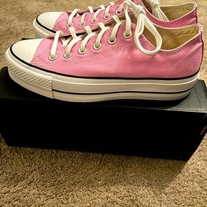 CONVERSE PEONY PINK PLATFORM SHOE